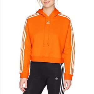 ADIDAS Originals Orange Cropped Sweatshirt